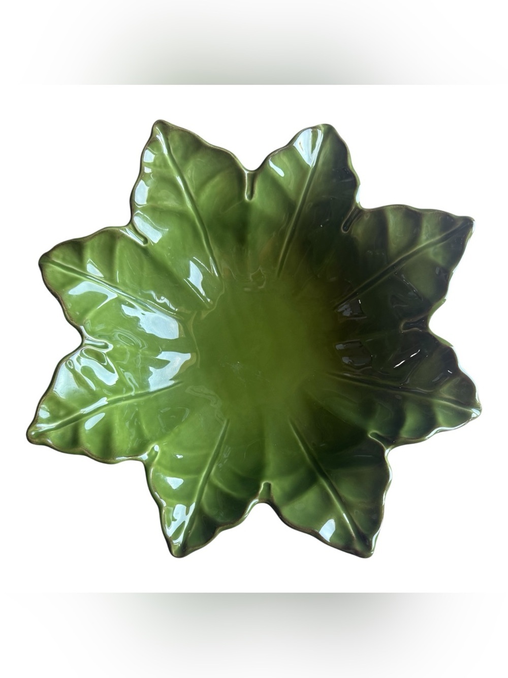Skyros Green Leaf Serving Bowl